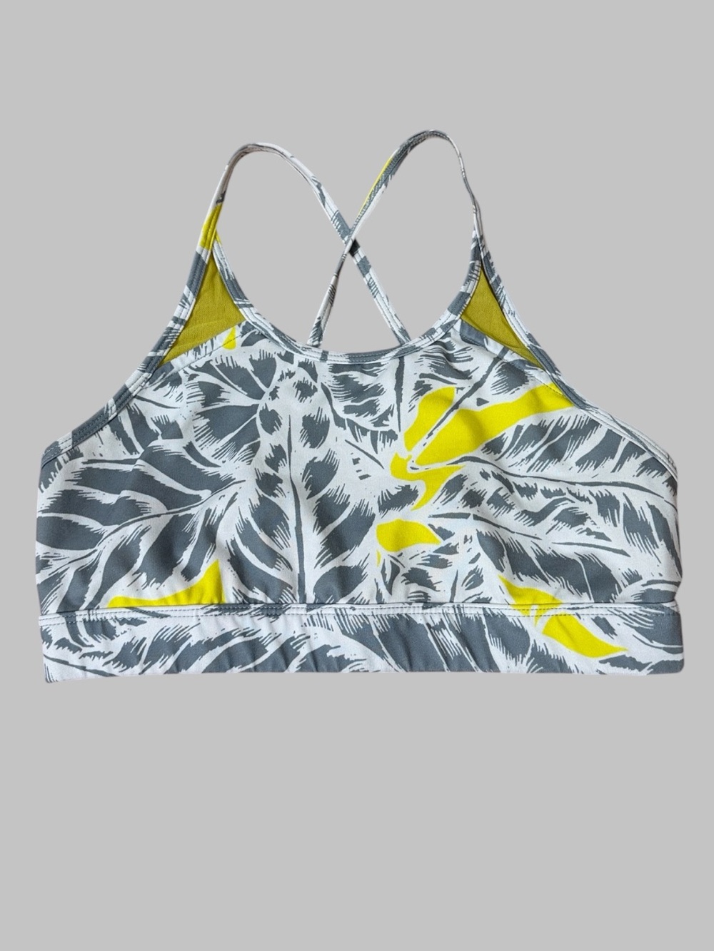 Alo Yoga Tropical Palm Leaf Starlet Sports Bra